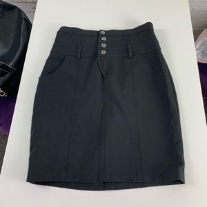 All black skirt from BEBE